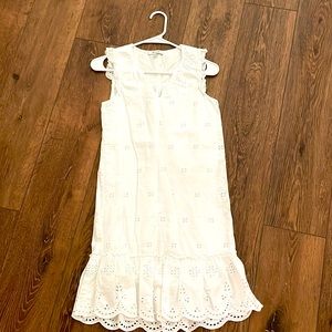 Madewell XXS white eyelet dress (100% cotton)